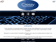 Tablet Screenshot of cressyaccounts.com